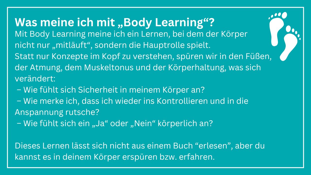 was ich unter body learning verstehe